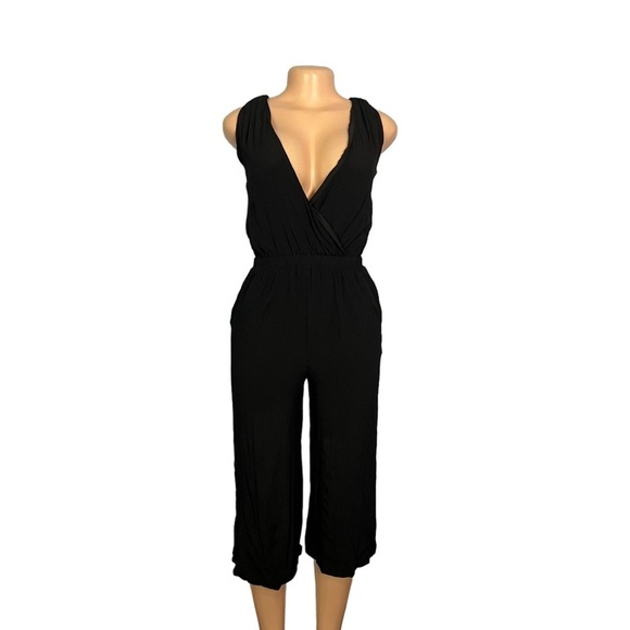 Madewell Black Cropped Jumpsuit - Picture 3 of 10